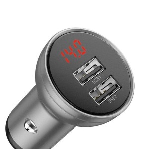 Baseus VCBXA CCBX-0S 4.8A 24W ładowarka samochodowa z dwoma gniazdami USB