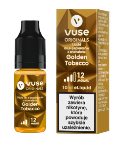 Liquid do e-papierosów Vuse PL 10ml z aromatem - Golden    Tobacco 12mg/ml B26