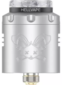 ATOMIZER HELL VAPE DEAD RABBIT V3 RDA 6TH ANNIV EDN - SILVERBLACK
