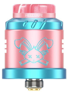ATOMIZER HELLVAPE DEAD RABBIT SOLO RDA 6TH ANNIV EDN - PINK BLUE