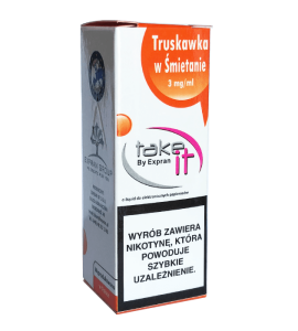 Liquid Take IT 10ml - TRUSKAWKA W ŚMIETANIE 12mg/ml